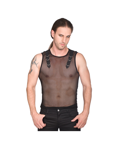 Aderlass Tank Vest Net black