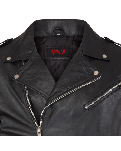 Aderlass Mens Biker Jacket Leather Schwarz