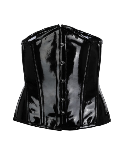 Aderlass Underbust Corset Shiny PVC black