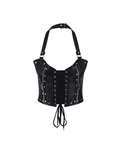 Aderlass Rockstar Corset Bustier Leather black