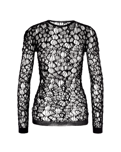 Aderlass Mesh Top Longsleeve XS-3XL Schwarz
