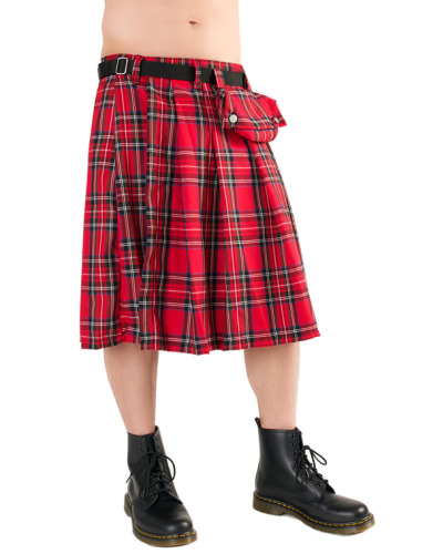 Black Pistol Short Kilt Tartan Rot