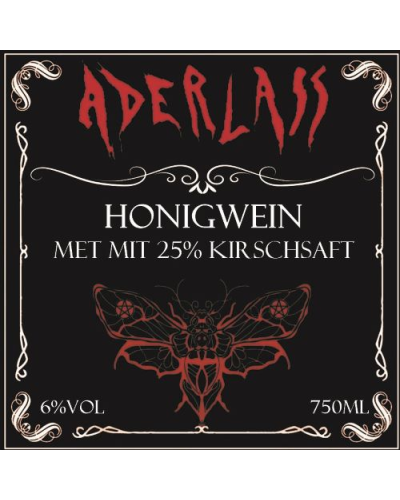 Aderlass Met Honigwein mit Kirschsaft 6% vol 750ml