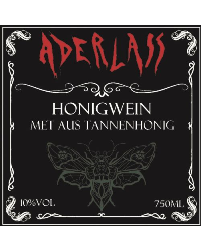 Aderlass Met Honigwein aus Tannenhonig 10% vol 750ml