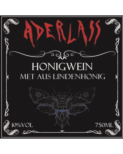 Aderlass Met Honigwein aus Lindenhonig 10% vol 750ml