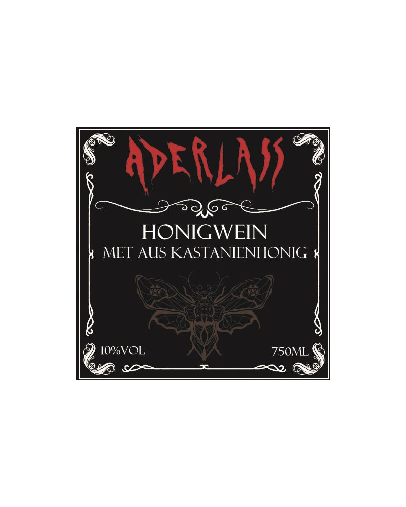 Aderlass Met Honigwein aus Kastanienhonig 10% vol 750ml