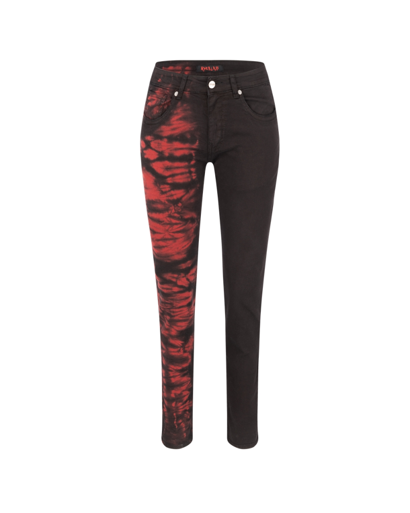 Aderlass Freak Pants Tie Dye black red