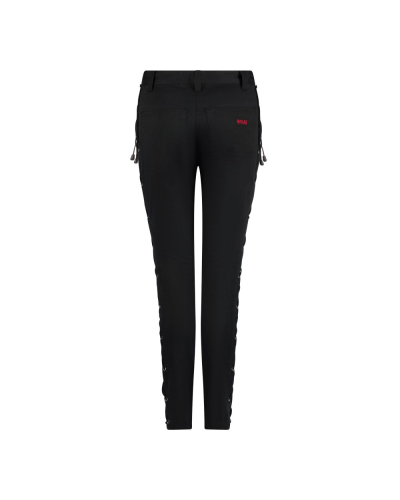 Aderlass Skinny Pants Laced Up Denim black