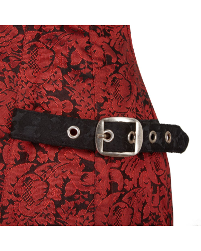 Aderlass Steampunk Corset Brocade red