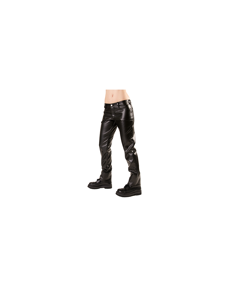 Black Pistol Close Pants Leatherette black