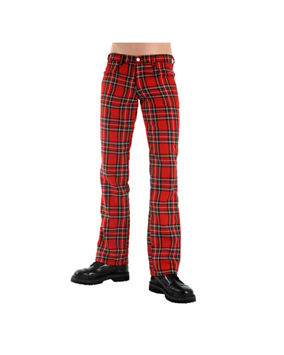 Black Pistol Tartan Pants Red Green