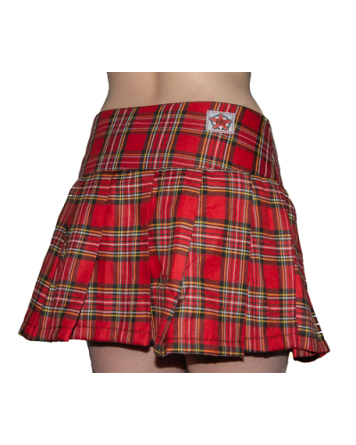 Black Pistol Buckle Mini Tartan Red Green