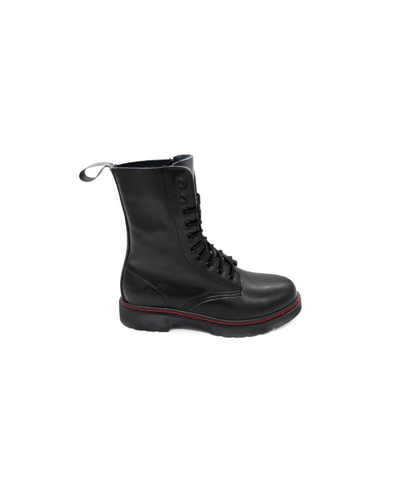 Aderlass 10-Eye Boots Leather black
