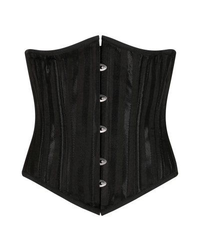 Aderlass Underbust Corset Brocade Stripe black