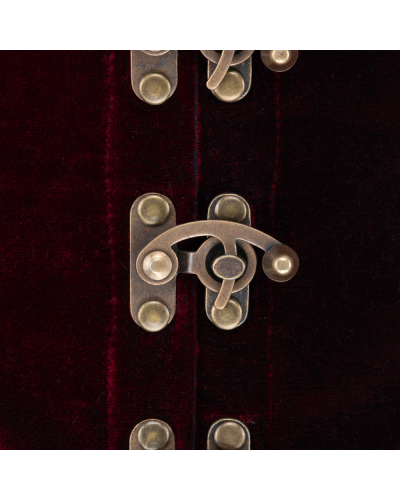 Aderlass Steampunk Waist Corset Velvet Bordeaux