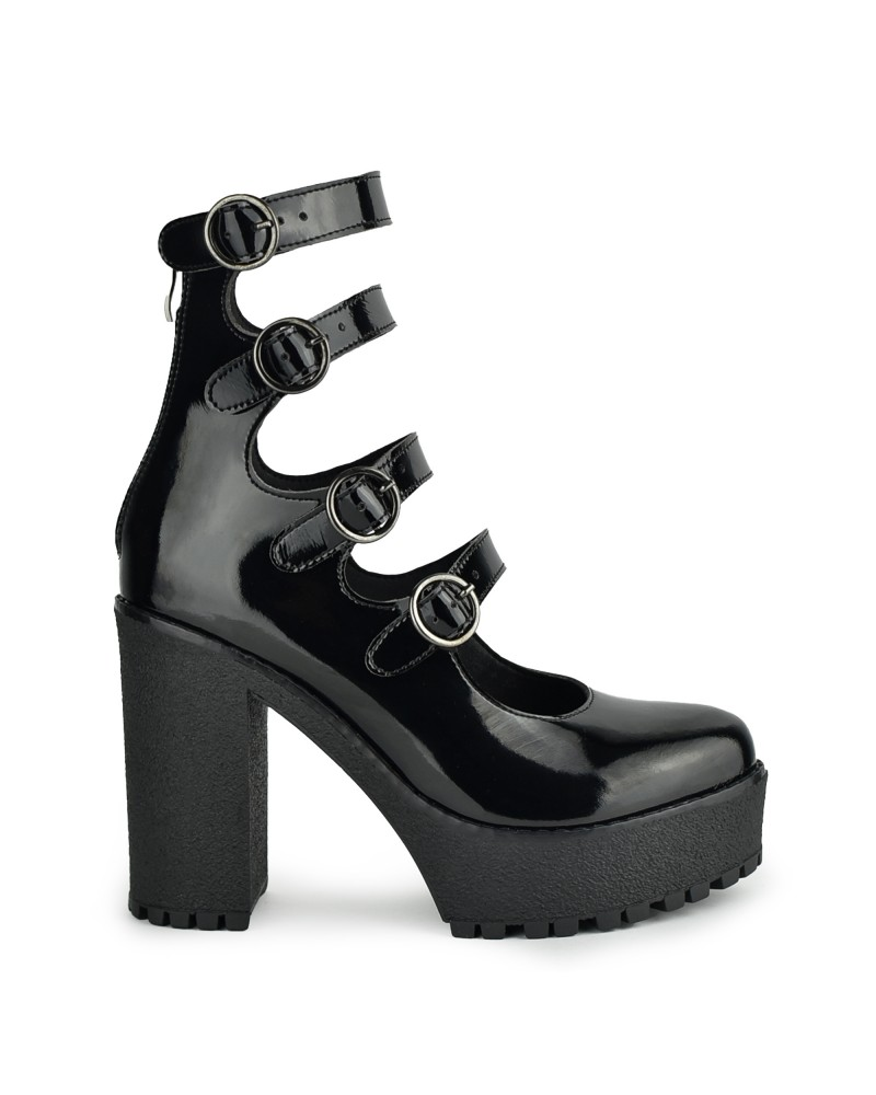 Altercore Rossie Vegan Black Patent,  Patent