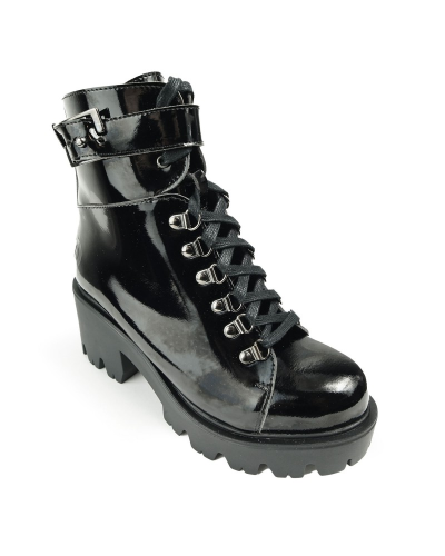 Altercore Enid Vegan Black Patent,  Patent