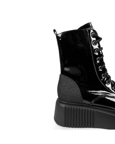 Altercore Dalia Vegan Black Patent,  Patent