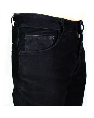 Aderlass Pants Nubuk Leather black