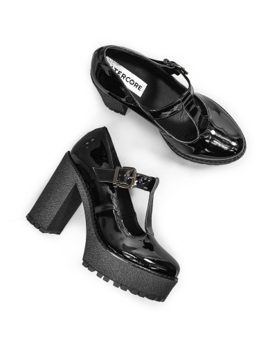 Altercore Lizzy Vegan Black Patent,  Patent