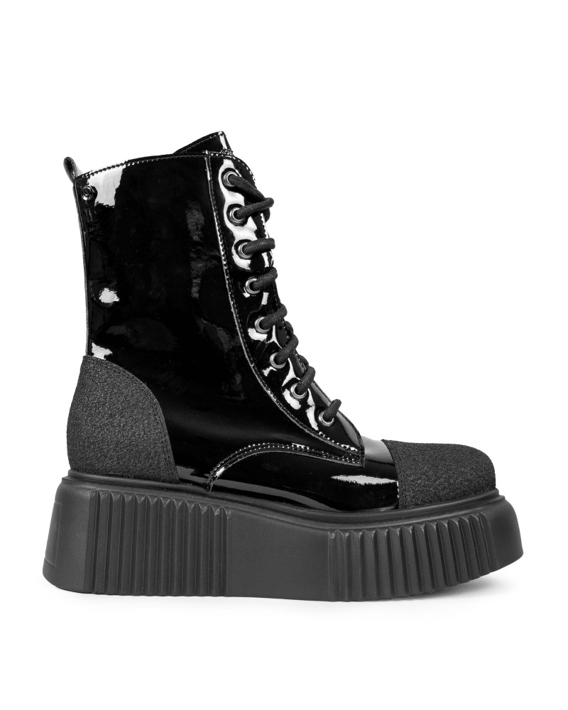 Altercore Dalia Vegan Black Patent,  Patent