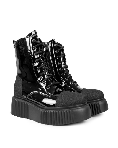 Altercore Dalia Vegan Black Patent,  Patent