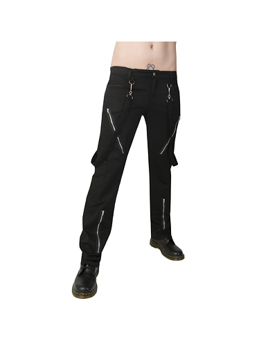 Black Pistol Punk Pants Denim black