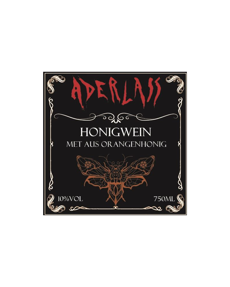Aderlass Met Honigwein aus Orangenhonig 10% vol 750ml