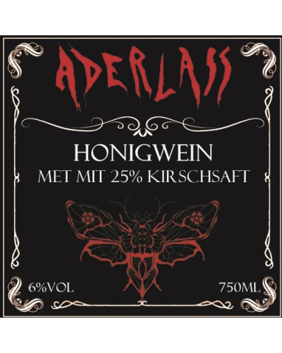 Aderlass Met Honigwein mit Kirschsaft 6% vol 750ml
