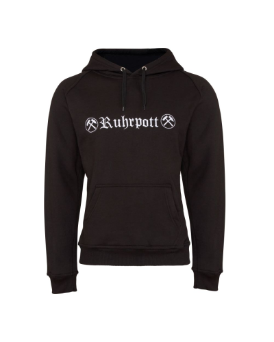 Mode Wichtig Hoodie Kapuzen-Pullover RUHRPOTT black