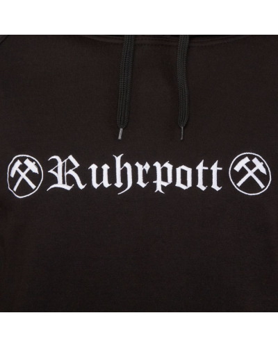 Mode Wichtig Hoodie Kapuzen-Pullover RUHRPOTT black