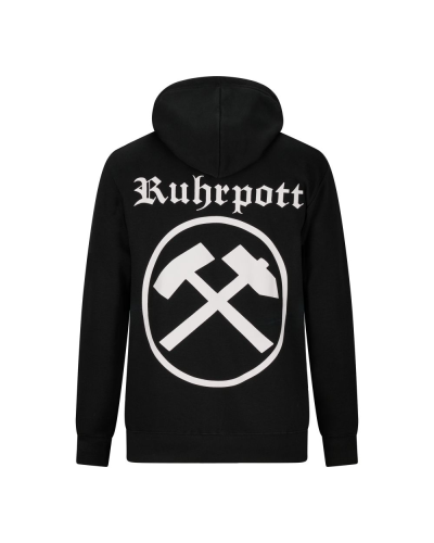 Mode Wichtig Zip Hoodie RUHRPOTT Schlägel und Eisen black