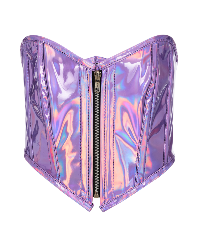 Aderlass Bustier Holo Silver-Violet