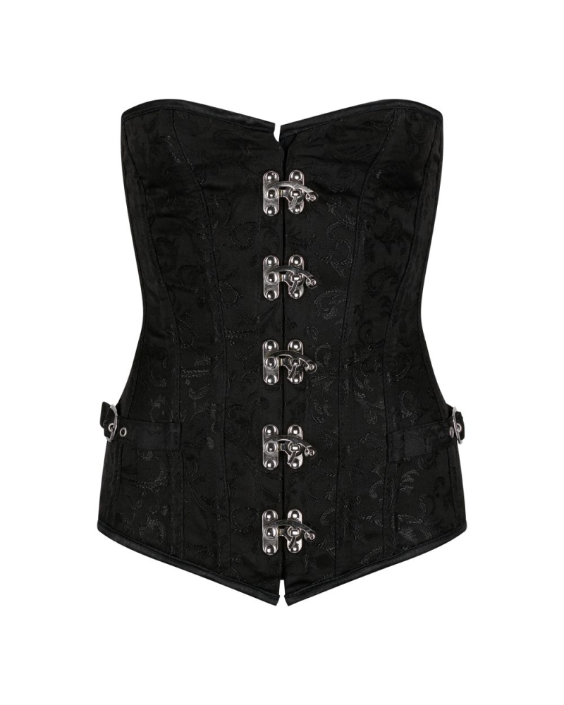 Aderlass Steampunk Corset Brocade black