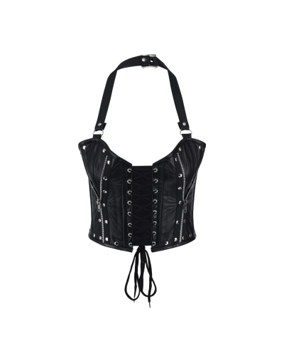 Aderlass Rockstar Corset Bustier Leather black