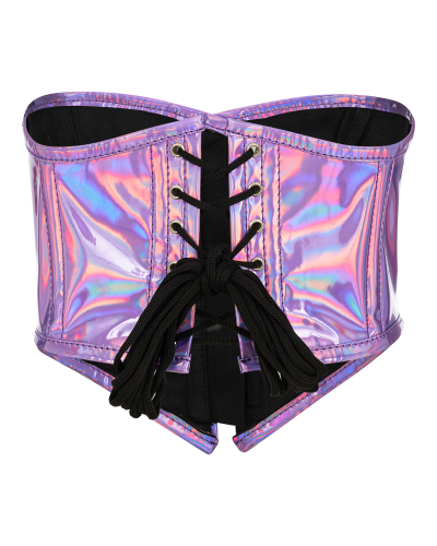 Aderlass Bustier Holo Silver-Violet