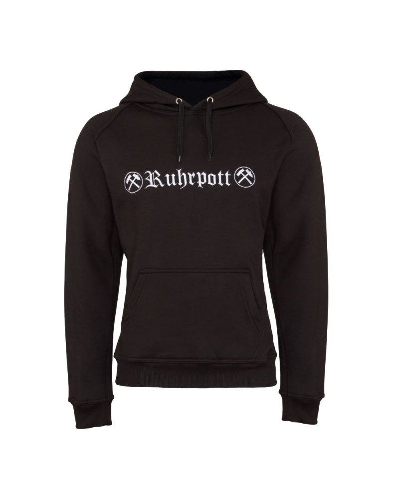 Mode Wichtig Hoodie Kapuzen-Pullover RUHRPOTT black