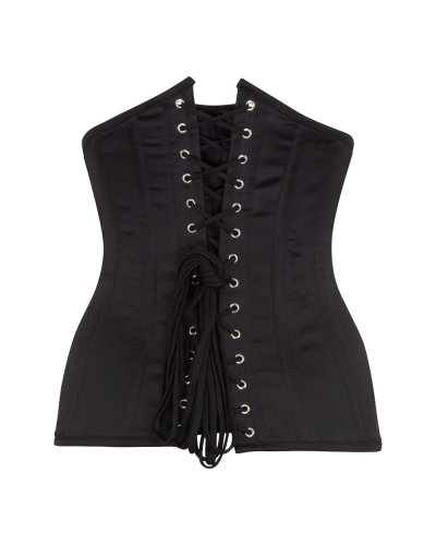 Aderlass Underbust Corset Satin black