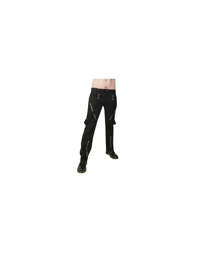 Black Pistol Punk Pants Denim black