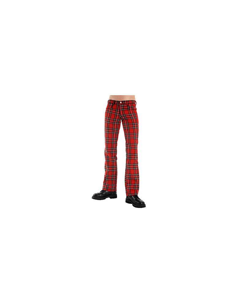 Black Pistol Tartan Pants Red Green