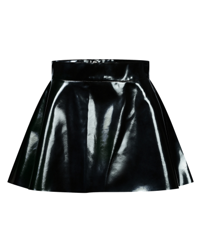 Aderlass Mini Skirt Shiny PVC black