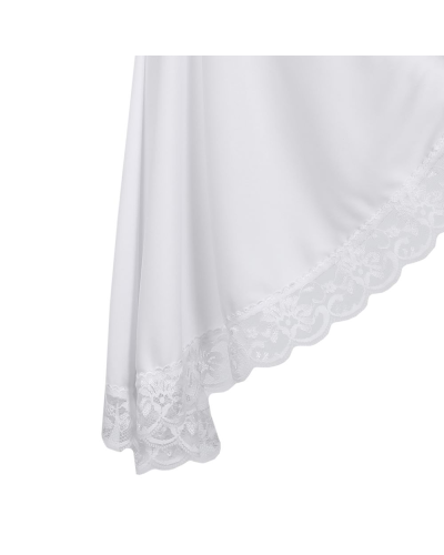 Aderlass Bat Sleeve Crop Top White