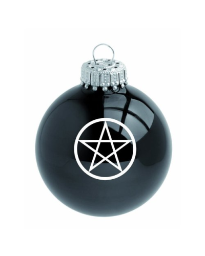 Aderlass Christbaumkugeln Set 4 Glaskugeln black