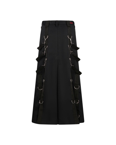 Aderlass Belt Skirt Denim black