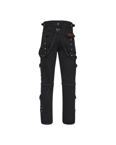 Aderlass Rivet Pants Washed Cotton black