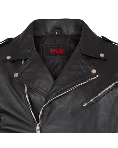 Aderlass Mens Biker Jacket Leather black