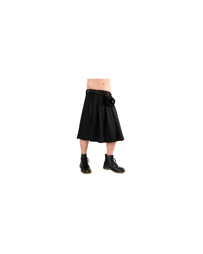 Black Pistol Short Kilt Denim black