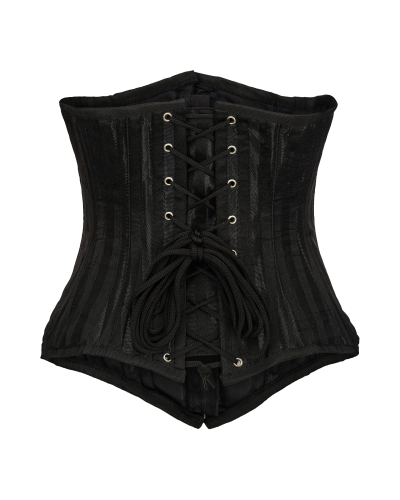 Aderlass Underbust Corset Brocade Stripe black