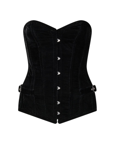 Aderlass Corset Velvet black