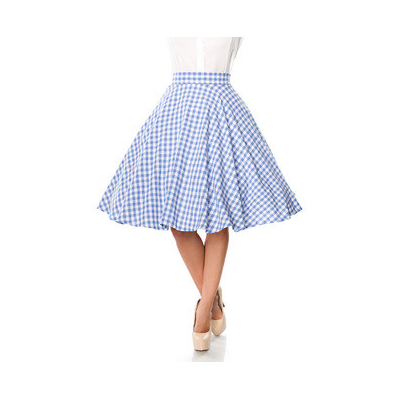 BELSIRA Tellerrock blau/weiss